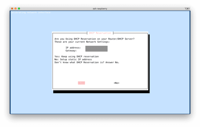 Static LAN IP setup